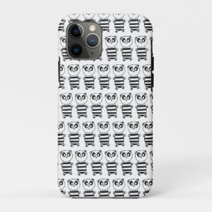 Case-Mate iPhone Case Art de panda noir et blanc ludique