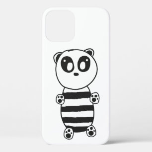 Case-Mate iPhone Case Art de panda noir et blanc ludique
