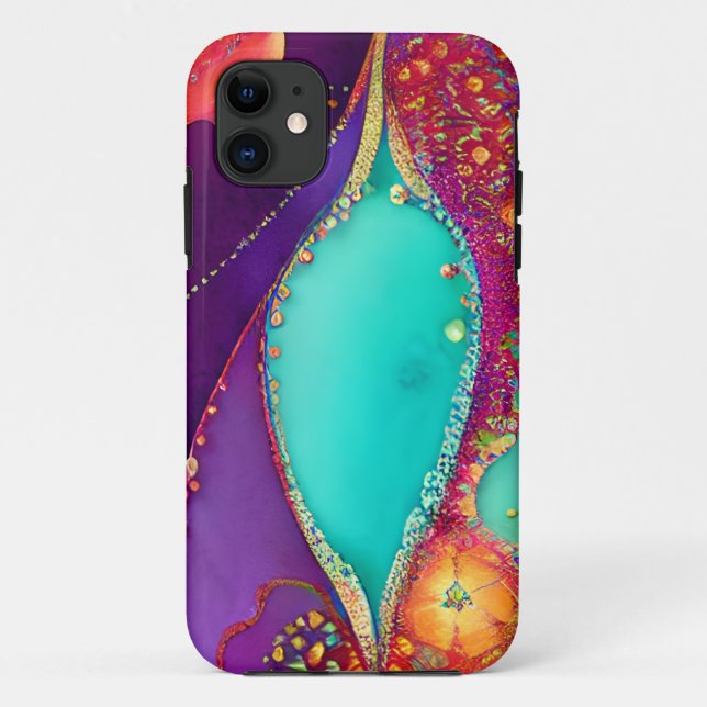 Coques Case-Mate iPhone Art de plage assez abstrait (Dos)