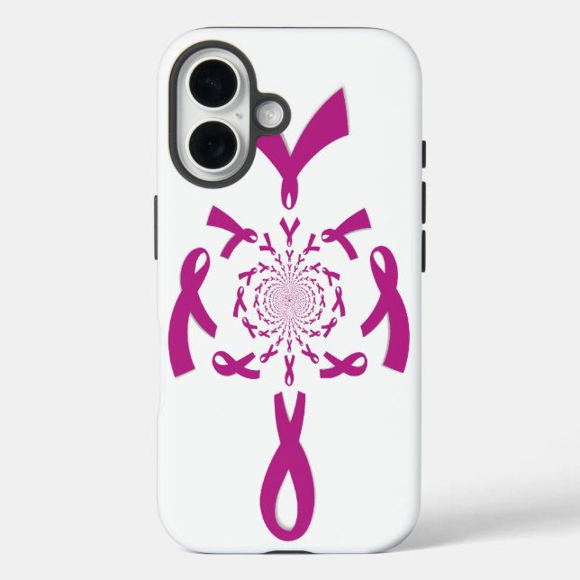 Coques Case-Mate iPhone Art de sensibilisation au cancer du sein Imprimer (Verso)