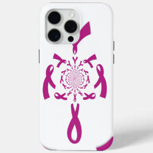 Coque iPhone 15 Pro Max Art de sensibilisation au cancer du sein Imprimer