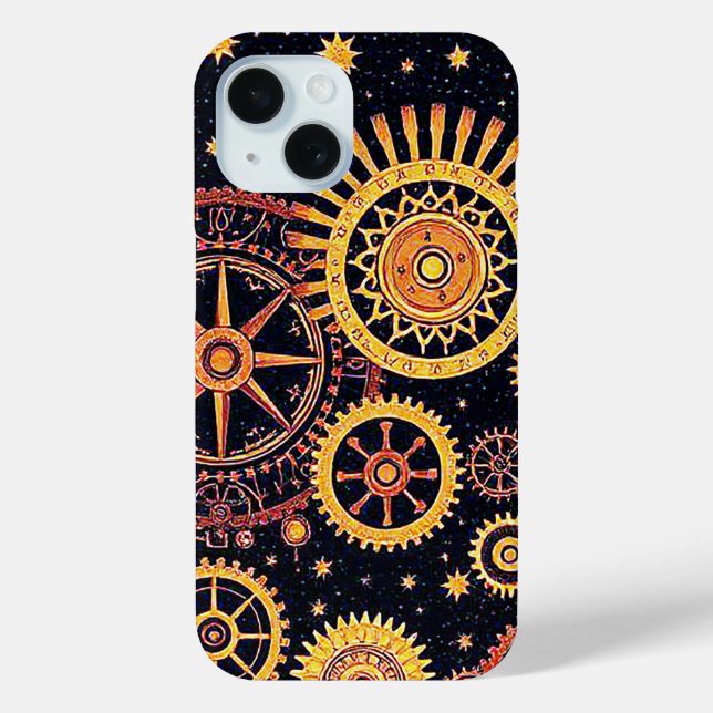 Coques Case-Mate iPhone art de surface géométrique abstrait à engrenages i (Verso)
