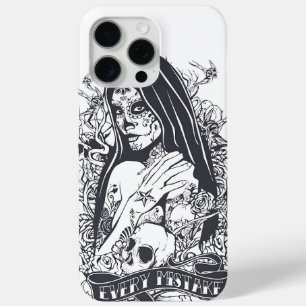 Coque Case-Mate iPhone Art de tatouage de femme gothique crâne sucré