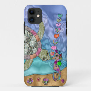 Case-Mate iPhone Case Art de tortue marine hippocampe psychédélique