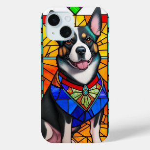 Coque Case-Mate iPhone Art de verre coloré représentant un portrait de ch