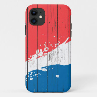 Etui iPhone Case-Mate Art d'éclaboussure de l'eau sur le motif en bois,