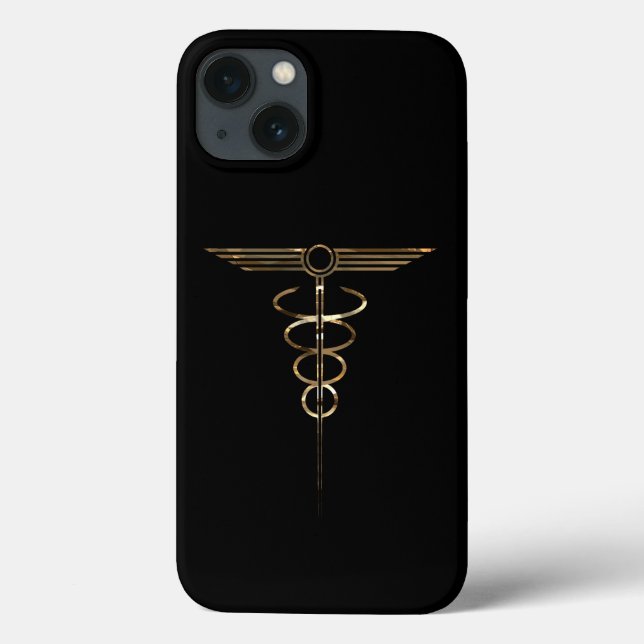 Coques Case-Mate iPhone Art déco Caduceus (Verso)