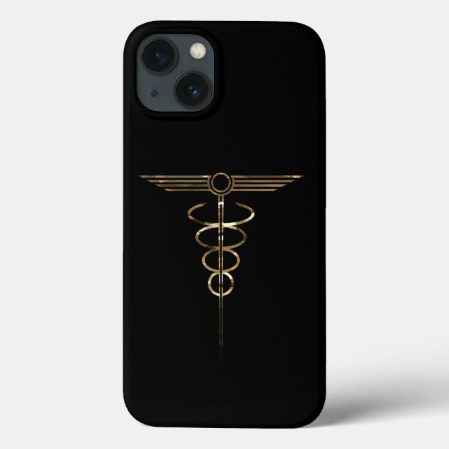 Coques Case-Mate iPhone Art déco Caduceus (Verso)