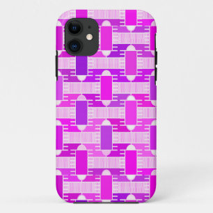 Coque Case-Mate iPhone Art Déco chic industriel, violet, orchidée, lavand