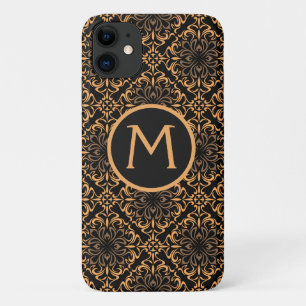 Case-Mate iPhone Case Art Déco Damassé Noir et Or