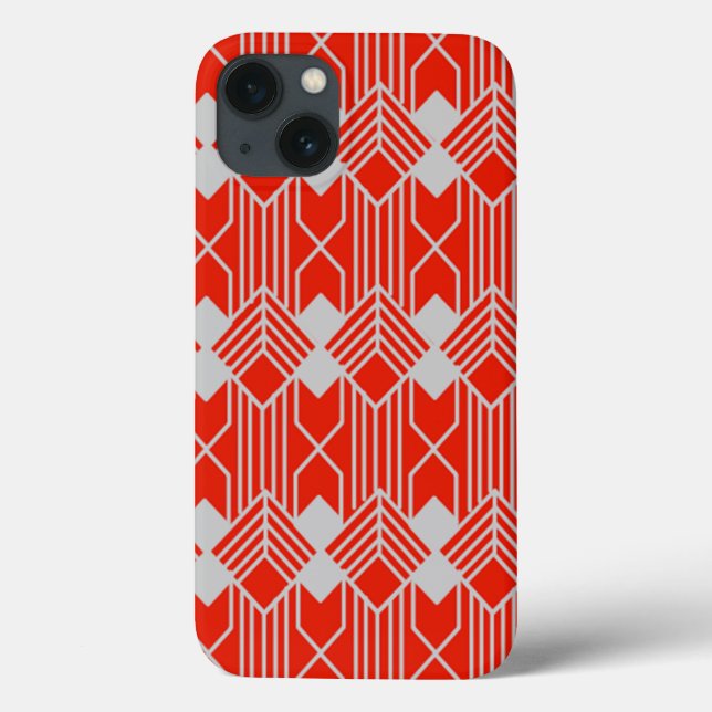 Coques Case-Mate iPhone Art Deco Diamond Shapes and Lines (Verso)