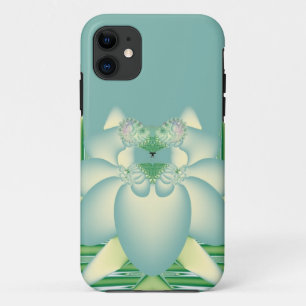 Etui iPhone Case-Mate Art Déco Fleur de Lotus Fractale Menthe