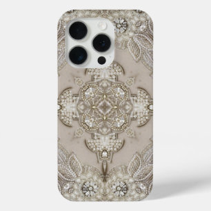 Coque Case-Mate iPhone Art Déco Glamour Vintage Mode Gris Beige
