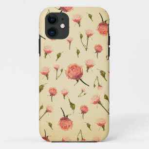 Coques Pour iPhone Art déco grisâtre girly rose vintage floral des