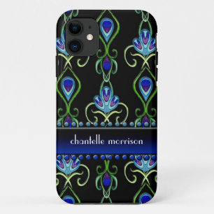 Coque Case-Mate iPhone Art Déco Nouveau Peacock Plume Couleurs Swirl Art