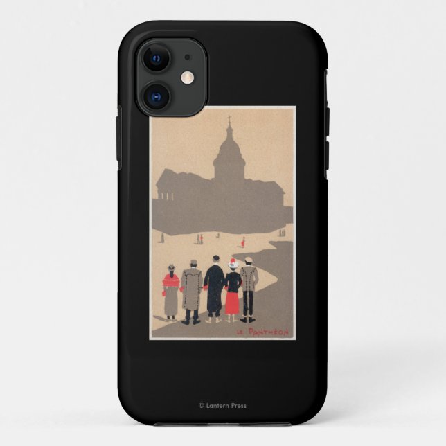 Coques Case-Mate iPhone Art déco SceneParis, France de Le Pantheon (Dos)