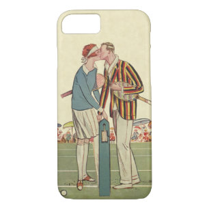 Coque iPhone 7 Art Déco vintage Amour et Romance Tennis Nouveaux