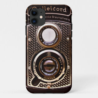 Coques Pour iPhone Art déco vintage de rolleicord d'appareil-photo