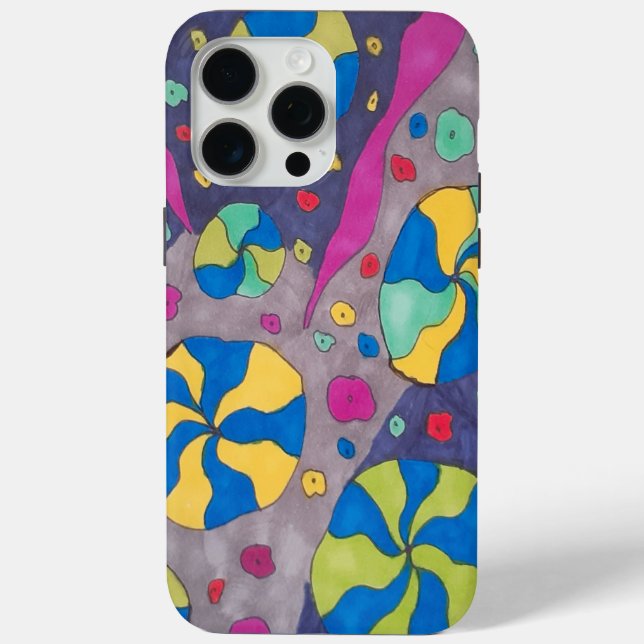 Coques Case-Mate iPhone Art des bonbons cosmiques (Verso)