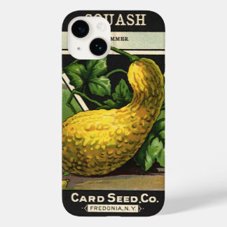 Coque Case-Mate iPhone Art d'étiquette de paquet de graines vintage Courg