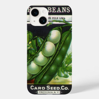 Coque Pour iPhone 14 Art d'étiquette de paquet de graines vintage, hari