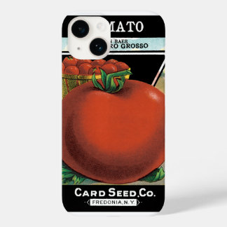 Coque Case-Mate iPhone Art d'étiquette de paquet de graines vintage, Toma
