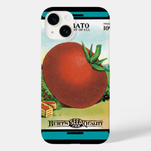 Coque Case-Mate iPhone Art d'étiquette de paquet de graines vintage, toma