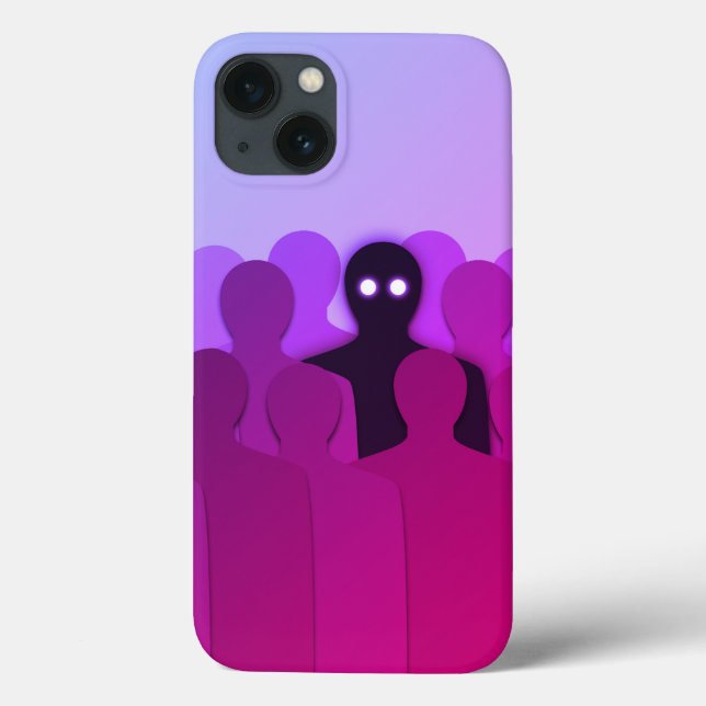 Coques Case-Mate iPhone Art d'horreur fantôme déplaisant (Verso)