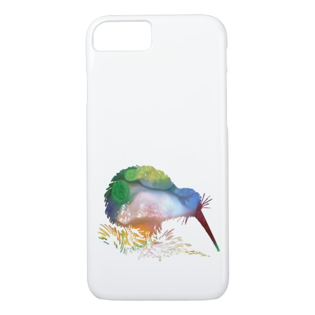 Coques Case-Mate iPhone Art d'oiseau de kiwi (Dos)