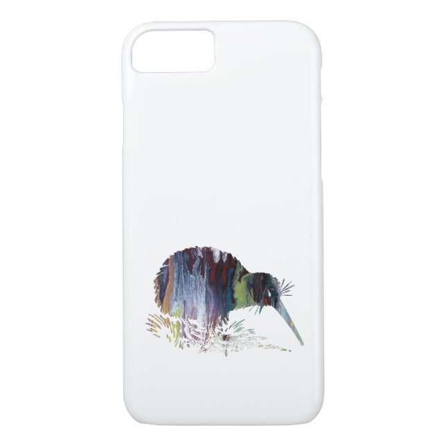 Coques Case-Mate iPhone Art d'oiseau de kiwi (Dos)