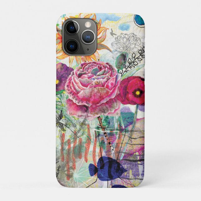 Coques Case-Mate iPhone Art du collage multimédia fantaisiste (Dos)
