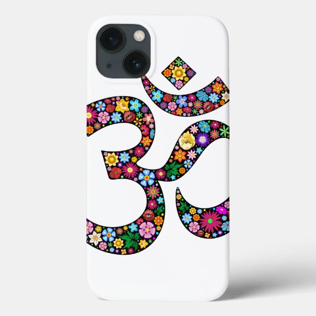 Coques Case-Mate iPhone Art du symbole floral Namaste (Verso)