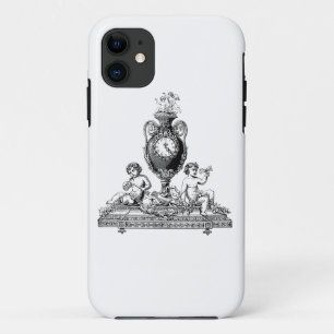 Case-Mate iPhone Case art en ligne de chérubin d'horloge
