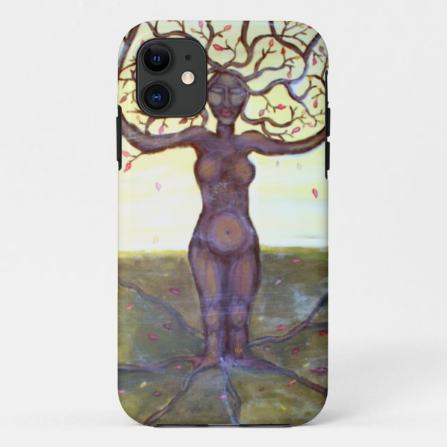 Coques Case-Mate iPhone Art "enraciné" d'imaginaire de déesse d'arbre (Dos)