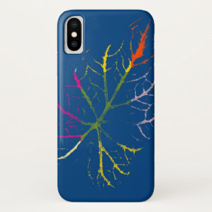 Coque iPhone X Art Feuilleté Coloré