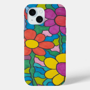 Coque Case-Mate iPhone Art Fleur Hippie Rétro
