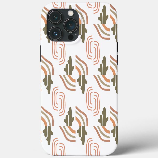 Coques Case-Mate iPhone Art floral abstrait (Verso)