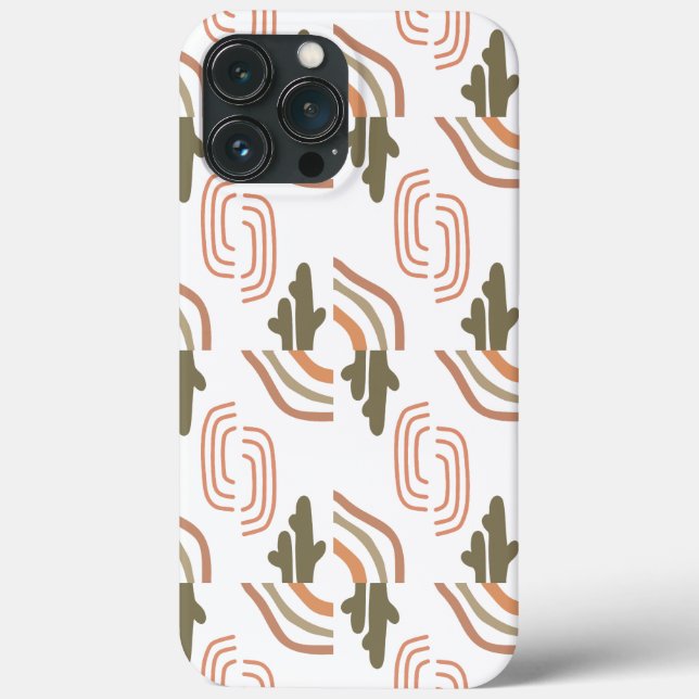 Coques Case-Mate iPhone Art floral abstrait (Verso)