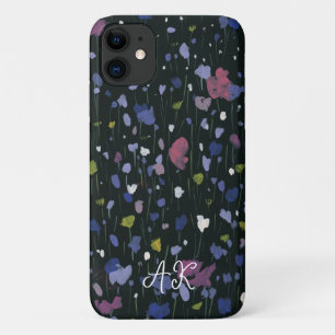 Case-Mate iPhone Case Art Floral Abstrait coloré Votre nom Monogramme