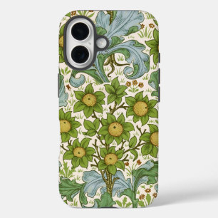 Coque Pour iPhone 16 Art floral de William Morris Orchard Green
