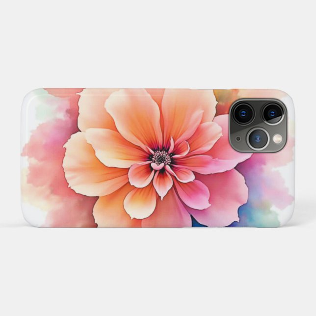 Coques Case-Mate iPhone Art floral dévoilé (Dos (Horizontal))