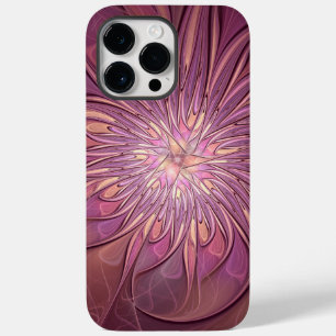 Coque Case-Mate iPhone Art floral fractal moderne abstrait couleurs de ba