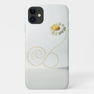 Case-Mate iPhone Case Art Floral Minimaliste Fleur de Marguerite Blanche