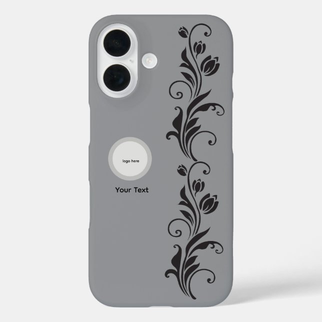 Coques Case-Mate iPhone Art floral ornemental élégant (Verso)