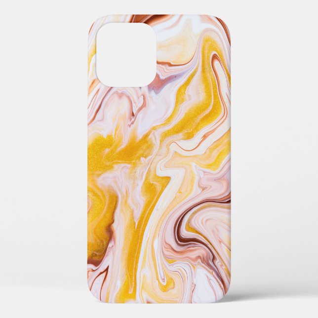 Coques Case-Mate iPhone Art fluide : texture abstraite irisée. (Verso)