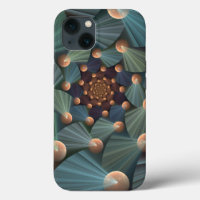 Art Fractal Abstrait Avec Profondeur Bleu Brown Ar