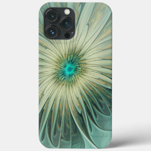 Case-Mate iPhone Case Art fractal de fleurs de fantaisie vert sauge abst