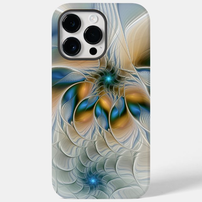 Coques Case-Mate iPhone Art Fractal De L'Imaginaire Abstrait En Plein Esso (Verso)
