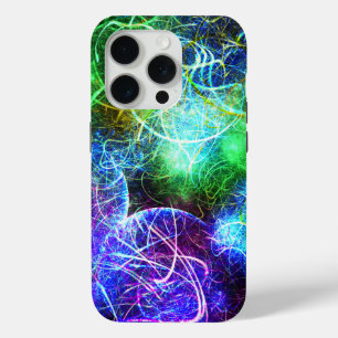 Coque Case-Mate iPhone Art fractal énergétique néon électrique