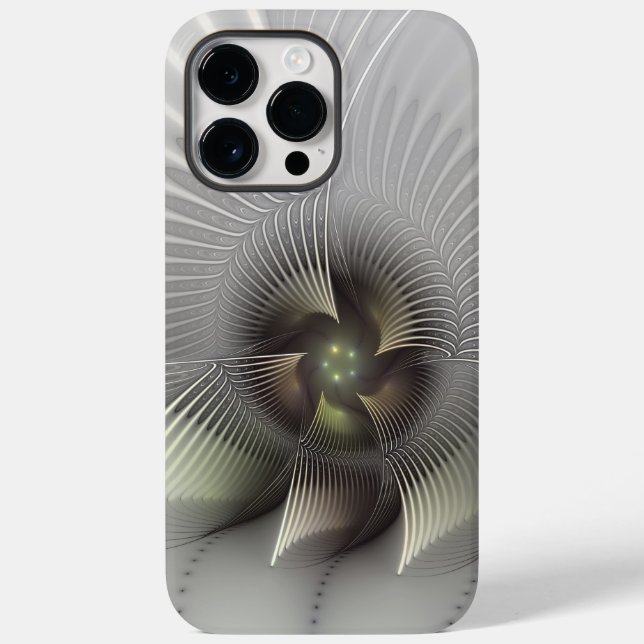 Coques Case-Mate iPhone Art fractal forme abstraite moderne 3D (Verso)